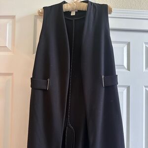 Chico's Open Front Elongated Duster Vest